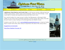 Tablet Screenshot of lighthousepointmarina.com
